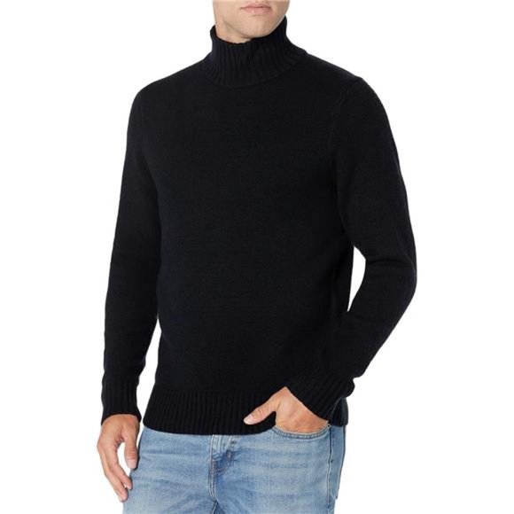 Essentials Men's‎ Long-Sleeve Soft Touch Turtleneck Sweater - Picture 1 of 6